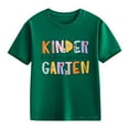 thumbnail image 2 of LNMQLPDBS Tween Tops for Teens Girls Tshirt Size 10-12 Yellow Shirts Girls Uniform Shirts 3t Clothes for Girls Size 14 Girls Clothes Cute Clothes, Green 4-5 Years, 2 of 7