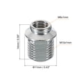 thumbnail image 2 of Uxcell Thread Reducing Nut M10 Male to M6 Female Gooseneck Hose Adapter Conversion Nut 5 Pack, 2 of 6