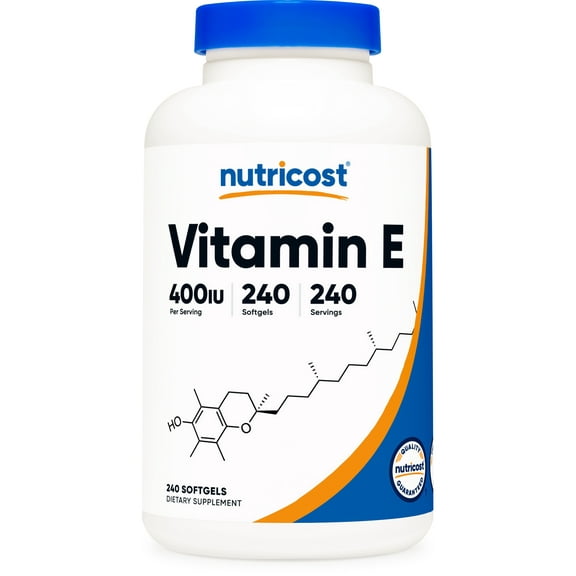 Nutricost Vitamin E Supplement 400 IU, 240 Softgel Capsules