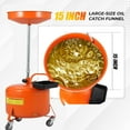 thumbnail image 4 of QinaQin 8-Gallon Oil Discharge Tank, Portable Waste Oil Discharge Container with Adjustable Funnel Height (28-62 Inches), Pneumatic Liquid Fuel Transfer Discharge Device with 360° Casters and Toolbox, 4 of 7