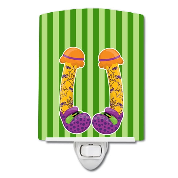 Caroline's Treasures BB9108CNL Halloween Witch's Feet #3 Ceramic Night Light, 6x4x3", multicolor