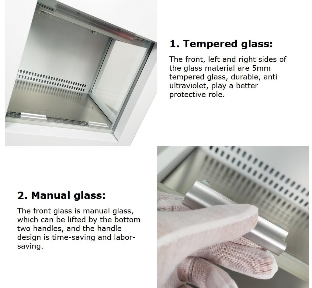 Laboratory Mini Laminar Air Flow Cabinet Fume Hood with HEPA Filter