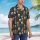 thumbnail image 3 of Balery Cigar Camisas hawaianas de manga corta para hombre, camisas playeras de corte holgado, camisas de vacaciones con botones,X-Large, 3 of 7