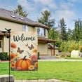 thumbnail image 2 of Fall Welcome Pumpkin Flowers Butterflies Fall Garden Flags 12.5"x18" Double Side,Small Yard Flags for Outside,Outdoor Fall Decor,Autumn Funny Garden Flag Yard Decoration, 2 of 4