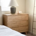 thumbnail image 6 of Plank+Beam Solid Wood Scandinavian 3-Drawer Dresser, Blonde, 6 of 12