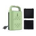thumbnail image 1 of Tnarru Electric Waffle Maker Cheese Maker with 2 Plates Versatile Large Handle Design Pizza Maker Press for Dorm Rooms Hotel Green, 1 of 8