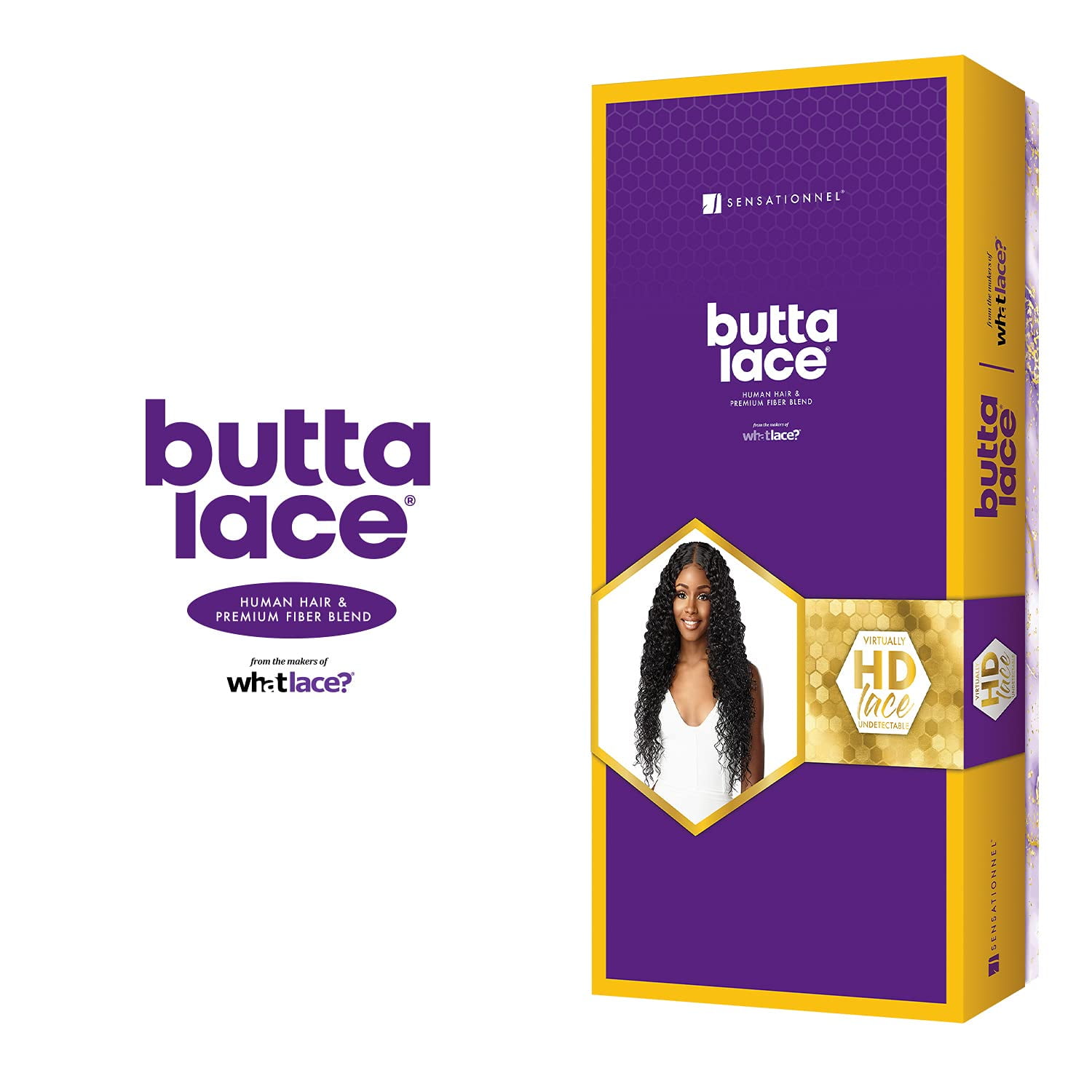 Human Hair Blend Lace Front Wig Butta Lace Bohemian 28" (BALAYAGECHOCOLATE)