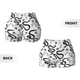 thumbnail image 5 of Fotbe Hand Drawn Snake Seamless Shorts, Womens Workout Shorts High Waist Stretch Booty Short for Gym/Yoga/Running/Biking-Medium, 5 of 9
