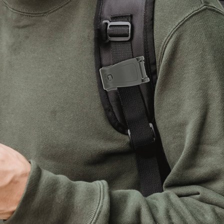 HEALEEP 12Pcs Backpack Connection Buckles for Webbing in Grey and Green for Outdoor Use