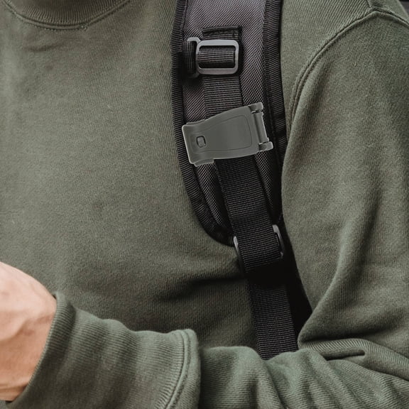 HEALEEP 12Pcs Backpack Connection Buckles for Webbing in Grey and Green for Outdoor Use