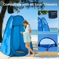 thumbnail image 4 of Pop Up Camping Shower Tent Blue Spacious: 6'3" H, 47.2" W Portable Changing Dressing Room, 4 of 8