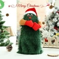 thumbnail image 4 of RV Árbol de Navidad eléctrico para cantar y bailar, Navidad de felpa, árbol de Navidad verde animado, decoraciones navideñas, regalos de Navidad para niños pequeños (20*8CM) Rojo Verde, 4 of 5