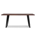thumbnail image 4 of Simpli Home Delta 72 inch x 36 inch Rectangle Modern Industrial Dining Table in Dark Walnut, 4 of 11