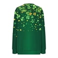 thumbnail image 5 of TaTaai Ladies St. Patrick's Day Graphic Loose Round Neck Sweatshirt Fashion Long Sleeve Casual Top Comfortable for Daily Home Office Streetwear Gift, 5 of 5