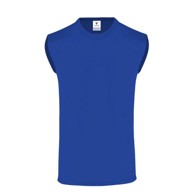 Playera Sin Mangas para caballero Yazbek Color royal Talla Extra Grande 100% algodón