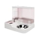 thumbnail image 3 of Dispensador automático de agua para perros, comedero para gatos, bordes lisos, capacidad de almacenamiento de agua de 1 l, Rosa jinwen Alimentador Automático, 3 of 8