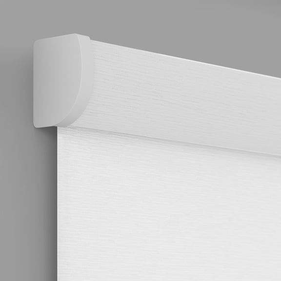 Lumino Light Filtering Roller Shades, White, 34"W x 72"L