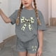 thumbnail image 3 of Vestido de manga corta para niños Día de San Patricio impreso de dos piezas Conjunto de cuello redondo con pantalones cortos, blusa de manga corta, 3 of 6