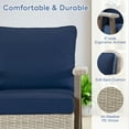 thumbnail image 7 of Outdoor Wicker Swivel Chairs with Cushions(Set of 2) for Patio, 7 of 7