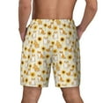 thumbnail image 4 of Balery Shiba Inu Sunflower Mens Swim Trunks Swim Shorts for Men Quick Dry Inseam Beach Shorts with Compression Liner Pocket-Large, 4 of 9