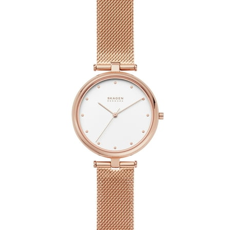 Tanja Three-Hand Rose-Tone Steel-Mesh Watch (SKW2827)