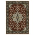 thumbnail image 4 of Woven Trends Aberdonian Area Rug 4151R Traditional Red Medallion Oriental 6' 7" X  9' 6" Rectangle, 4 of 5