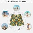 thumbnail image 6 of FORMRS Boys Swim Trunks Quick Dry Mesh Liner Boardshorts Sizes XS-XL, Geometric Patterns, 6 of 7