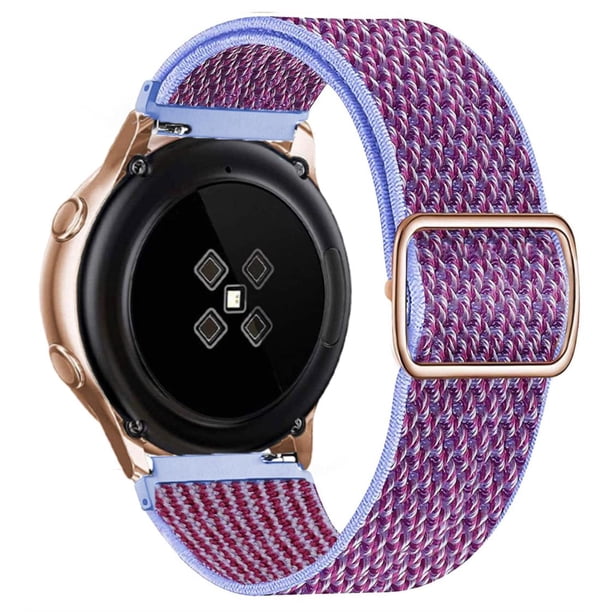 Correa de 20mm y 22mm para Samsung Galaxy Watch 5/pro/4/classic/3/Active 2 44 45mm Gear S3 correa de nailon elástico Huawei GT 2 2e pro 3 Tan Jianjun unisex