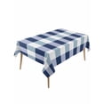 thumbnail image 2 of Navy Blue Plaid Tablecloth Rectangle Table Cloth 60x120, Waterproof Tablecloth Outdoor Table Cloth, Spring Farmhouse Buffalo Checkered Washable Table Cover for Kitchen Dinning Party, 2 of 8