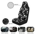 thumbnail image 5 of Uorisanigo Fashion Skull Car Front Seat Cover, Women's Auto Car Seat Covers Protector Universal Car Interior Accessories Automobile Seat Cover for Most Cars Truck Van SUV, 2 Pack, 5 of 7