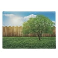 thumbnail image 1 of Farmland Cutting Board, Tree of Life in Backyard of a Countryhouse with Sun Tranquil Field Design Art, Decorative Tempered Glass Cutting and Serving Board, Large Size, Green Blue, by Ambesonne, 1 of 1