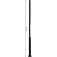 thumbnail image 3 of 10 Ft Portable Outdoor Light Pole with Ground Cage, Heavy-Duty Street Light Pole, Metal Street Lamp Post, Outdoor Street Courtyard Parking Lot Lighting Post for Street Lights, Garden Lights (Type B), 3 of 7
