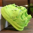 thumbnail image 3 of TIREOW Boys Girls Memory Bubble Flat Sneakers Running Tennis Casual Lightweight Breathable Lace-Up Y2K Adjustable Strap Sports Sneakers Slip-On Athletic Shoes, 3 of 4