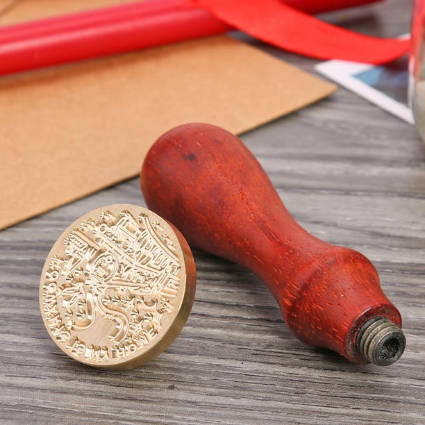 Cabezal de sello de cera de sellado Vintage, sello de sello DIY, reemplazo de cabeza de cobre (MH06) Wdftyju Libre de BPA