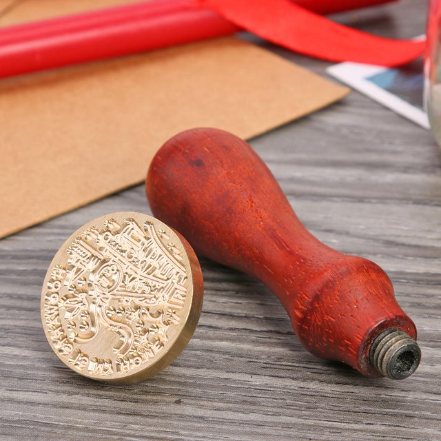 Cabezal de sello de cera de sellado Vintage, sello de sello DIY, reemplazo de cabeza de cobre MH06 Ndcxsfigh Libre de BPA
