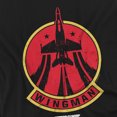 thumbnail image 2 of Top Gun Wingman Logo Women's T Shirt, Black, Large, 2 of 4