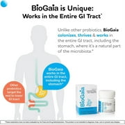 BioGaia Gastrus Chewable Tablets, Adult Probiotic Supplement for Stomach Discomfort, Constipation, Gas, Bloating, Regularity, Non-GMO, 30 Tablets, 2 Pack