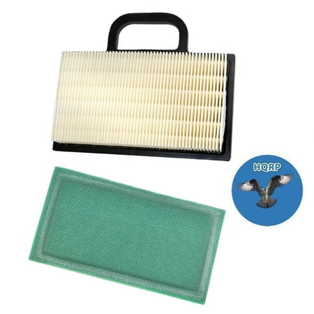 Yard Garden Tractors HQRP Air Filter Cartridge w/ Pre-cleaner for Yard-Man / Yard Machines Lawn Garden Tractors Riding Mowers, 499486S 273638S Replacement + HQRP Coaster ()