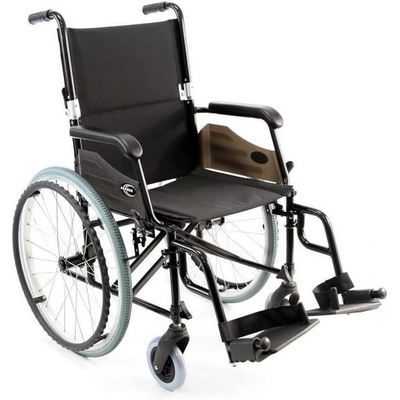 Karman LT-990 18" Ultralight Wheelchair, Just 24 lbs. and Includes Quick Release Rear Wheels 18" w/Swingaway Footrests