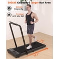 thumbnail image 5 of Dpforest Folding Treadmill Max 300lbs,Exercise for Home/Office,Speed Range 0.6-7.5mph,Installation-Free Low Noise, Safety Lock and Handrails (Black), 5 of 9