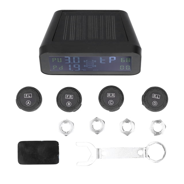 Solar TPMS, Solar Tire Presure Monitor Color LCD Digital Display For Home For Car
