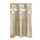 thumbnail image 1 of Cortina de ventana floral semitransparente para cocina Caqui claro - 137x61cm, 1 of 9