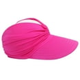 thumbnail image 2 of Kids Hat Cap Visor Pink White Orange 100% Polyeste For 1-5 5-9 Y Breathable Rose Red Black Beach Empty Top Summer Big Brim, 2 of 19