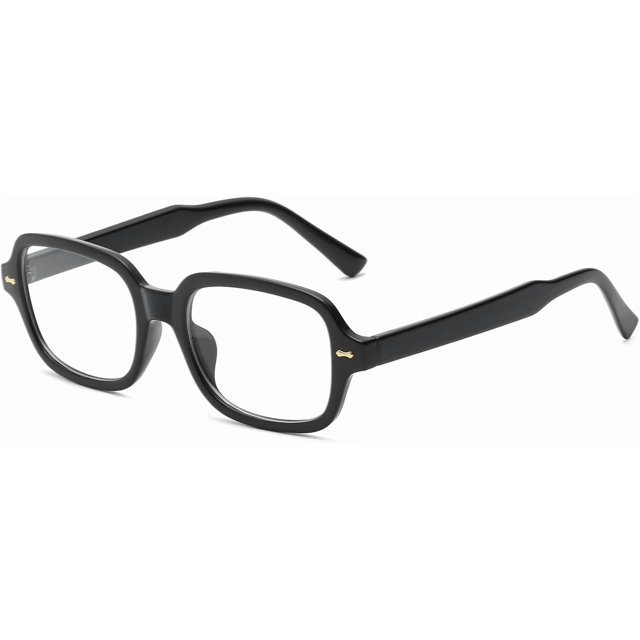 LJCZKA Rectangle Blue Light Glasses Women Men Computer Glasses Square Frame Anti Eye-Fatigue for Reading, Texting & Gaming