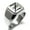 Silver, variant on Stainless Steel Letter Z Initial Old English Monogram Engraved Engraved Square Flat Top Biker Style Polished Signet Ring