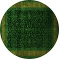 thumbnail image 1 of Ahgly Company Indoor Round Persian Green Traditional Area Rugs, 3' Round, 1 of 1