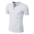 thumbnail image 2 of H2H Mens Casual Premium Slim Fit Henley Short Sleeve T-Shirts (CMTTS254), 2 of 6