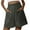 Gray, variant on biudgviw Bermuda Shorts for Women Wide Leg Cotton Linen Shorts High Rise Lightweight Summer Beach Vacation Shorts with Pockets