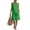 154#Green, variant on Women's 2 Piece Short Sets Linen Sleeve V Neck Halter Matching Short Suit Summer Casual Oversized Outfits