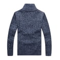 thumbnail image 3 of Men's Casual Full Zip Thick Knitted Cardigan Sweaters with Pockets, 3 of 9